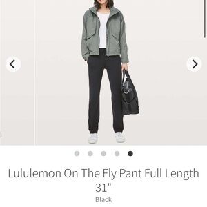 Lululemon On the Fly Straight Leg Full Length Pants 4